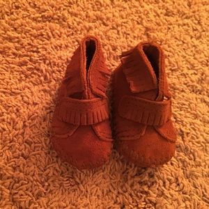 New baby girl moccasins